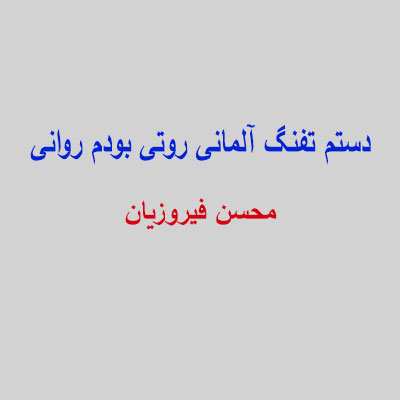 دستم-تفنگ-آلمانی